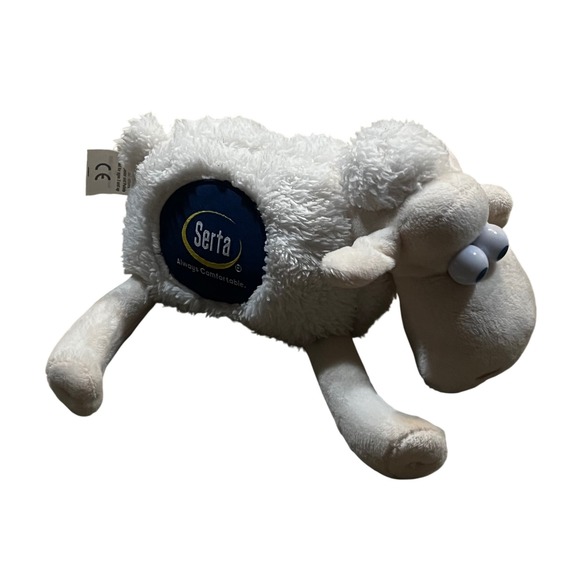 Serta Other - Serta Counting Sheep #3 Plush White Advertising Collectible Stuffed Animal 8"